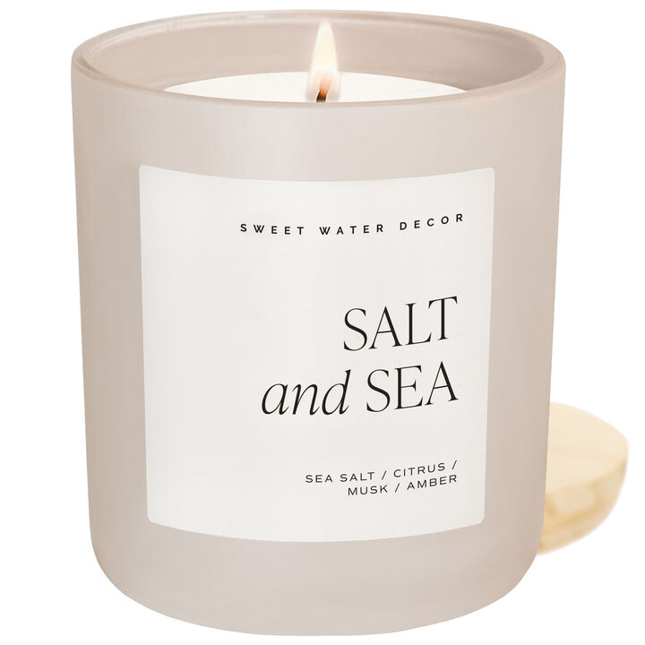 Sweet Water Decor Salt and Sea 15 oz Soy Candle