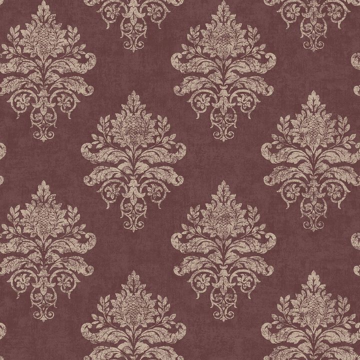 Nordic Elements Damask Red Wallpaper G34158