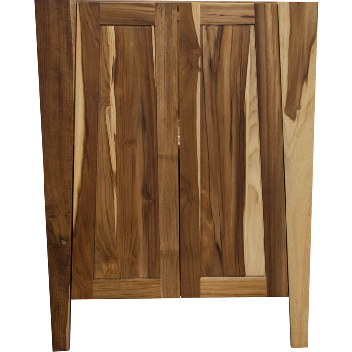 EcoDecors&reg; Significado&reg; 24" Teak Wood Free Standing Bathroom Vanity in EarthyTeak Finish