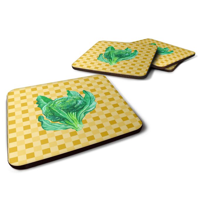 Caroline's Treasures Broccoli on Basketweave Decorative coasters, 3.5, Multicolor
