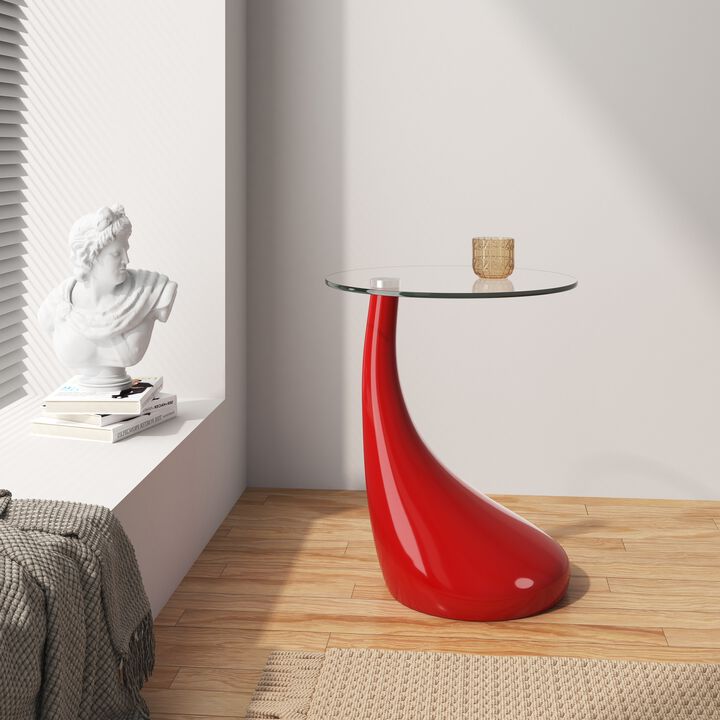 Lava Red Accent Table