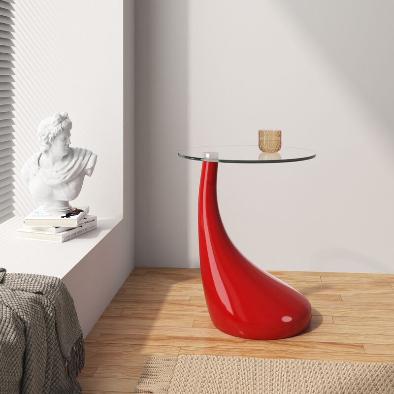 Lava Red Accent Table