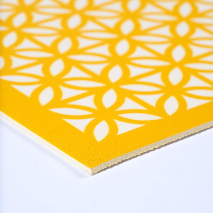 Breeze Block Placemats (set of 4)-Sunflower in Yellow