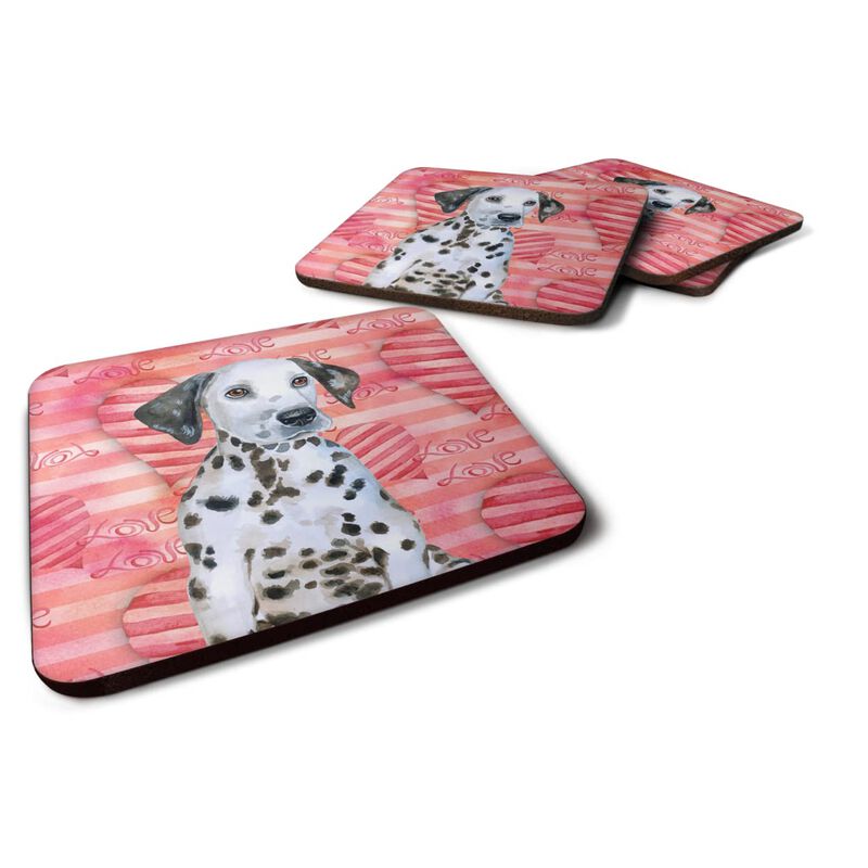 Caroline's Treasures Dalmatian Puppy Love Decorative coasters, Multicolor