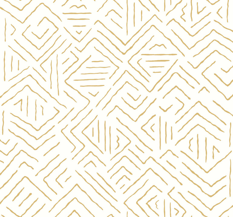 Sirih Ochre Wallpaper