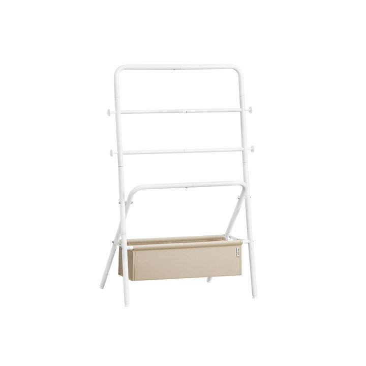 Towel Holder Stand with 4 Hooks – Freestanding Rack for Bathroom, Bedroom, or Guest Room Use