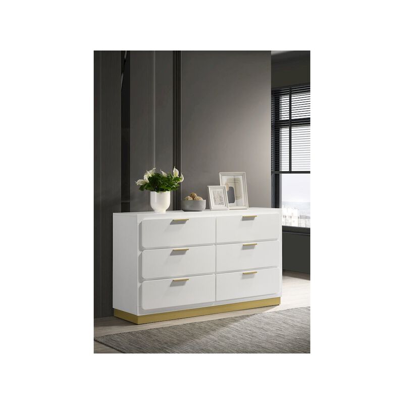 Coaster Co. of America Caraway 6-drawer Dresser White image number 5