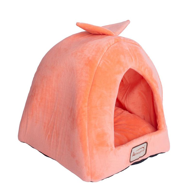 Armarkat Cat Bed Orange And Ivory