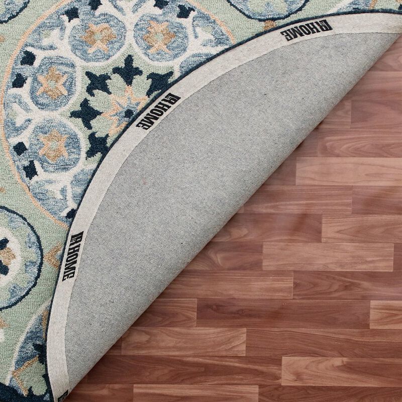 LR Home RugsA Wool Round Rug