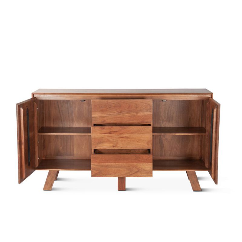 World Interiors Stavanger Sideboard in Cinnamon Brown Finish