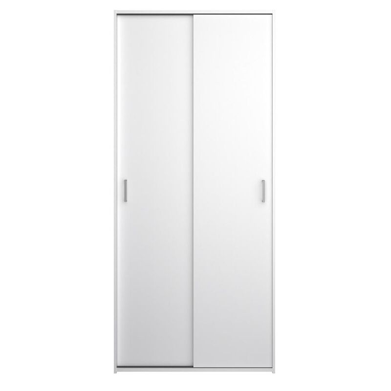Tvilum Space Wardrobe with 2 Sliding Doors, White