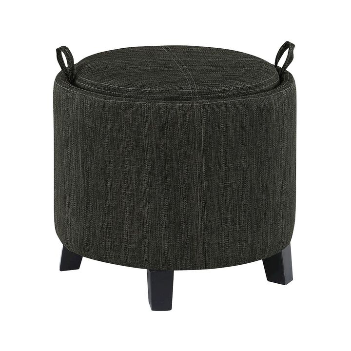 Convenience Concepts Designs4Comfort Oscar Storage Ottoman with Reversible Tray