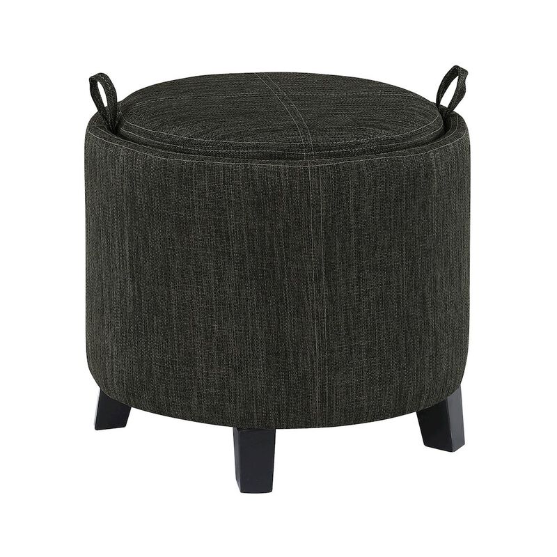 Convenience Concepts Designs4Comfort Oscar Storage Ottoman with Reversible Tray