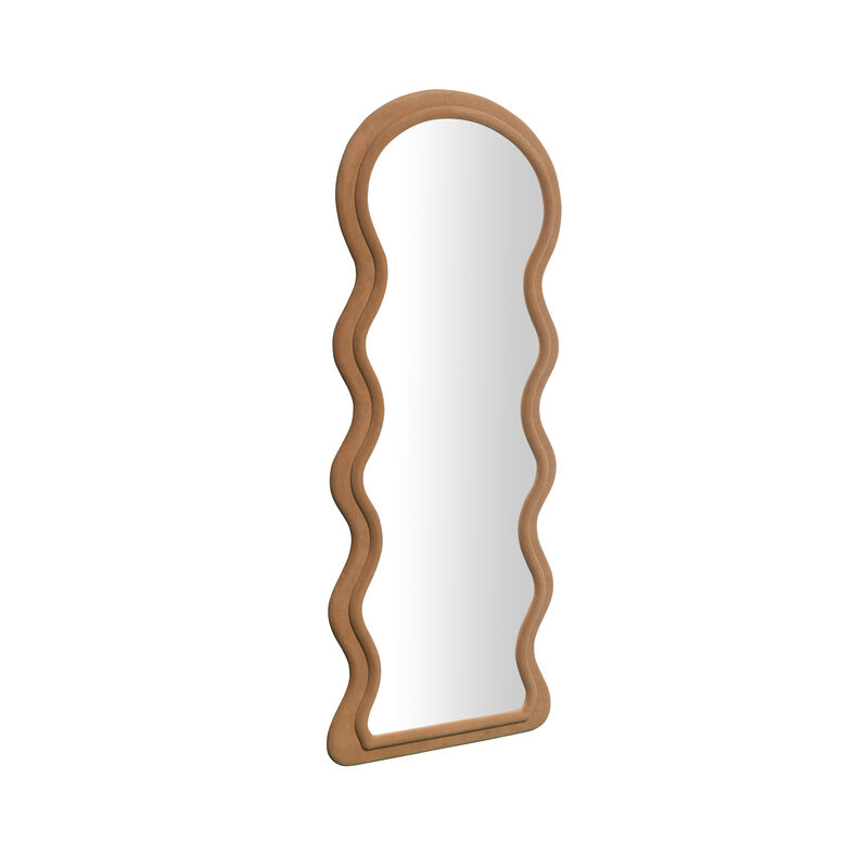 Rhodes Cinnamon Velvet 70" Floor Mirror image number 2