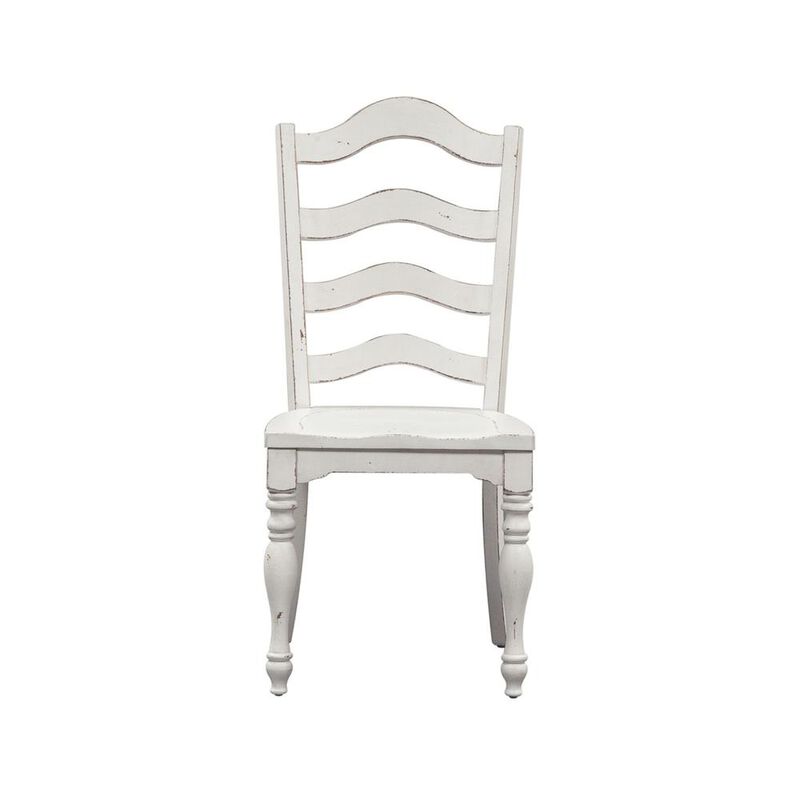Liberty Furniture Magnolia Manor Ladder Back Side Chair (RTA) in Antique White image number 0