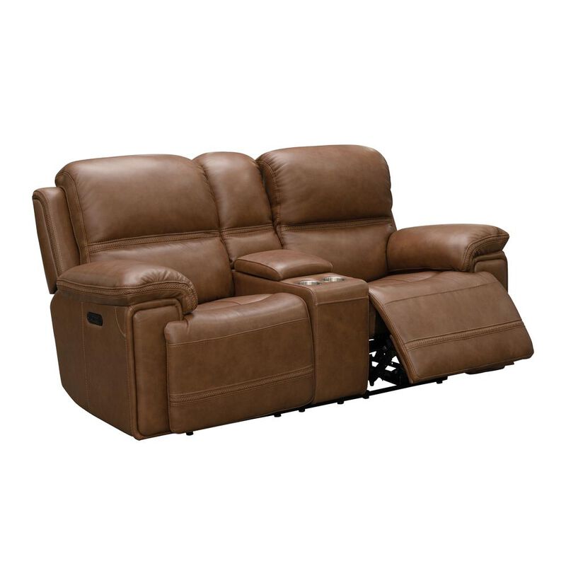 Barcalounger Sedrick Power Reclining Console Loveseat w/Power Head Rests