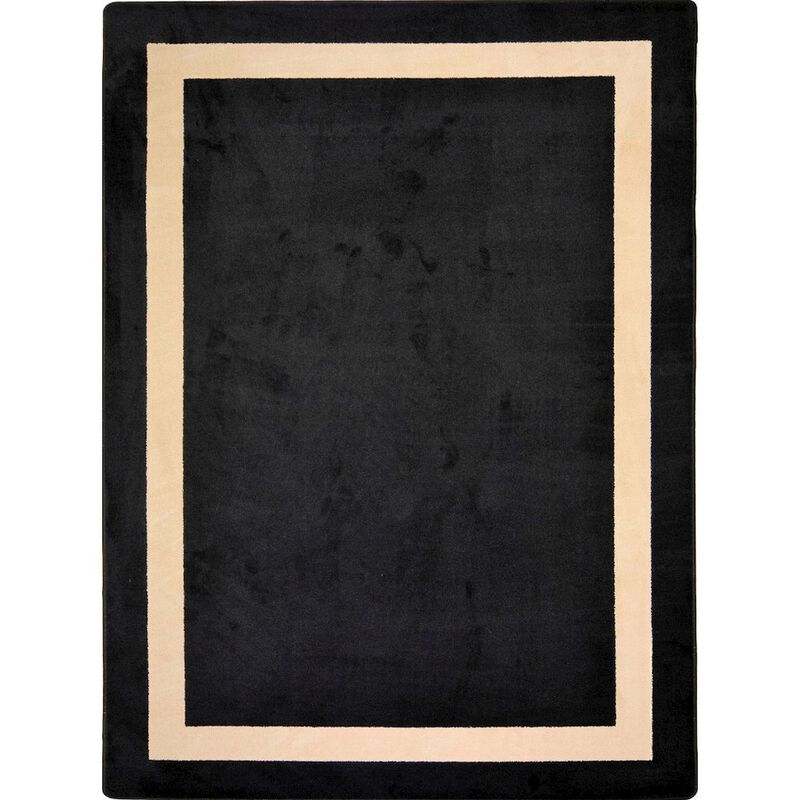 Joy Carpets Kid Essentials Portrait 10'9 x 13'2 Area Rug in Color Onyx