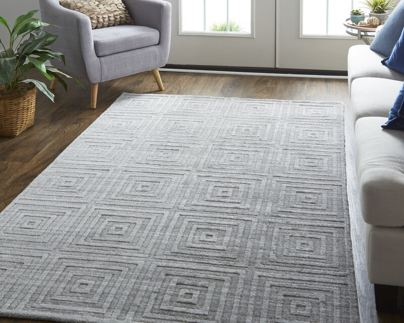 Redford 8670F Gray/Silver 2' x 3' Rug image number 3