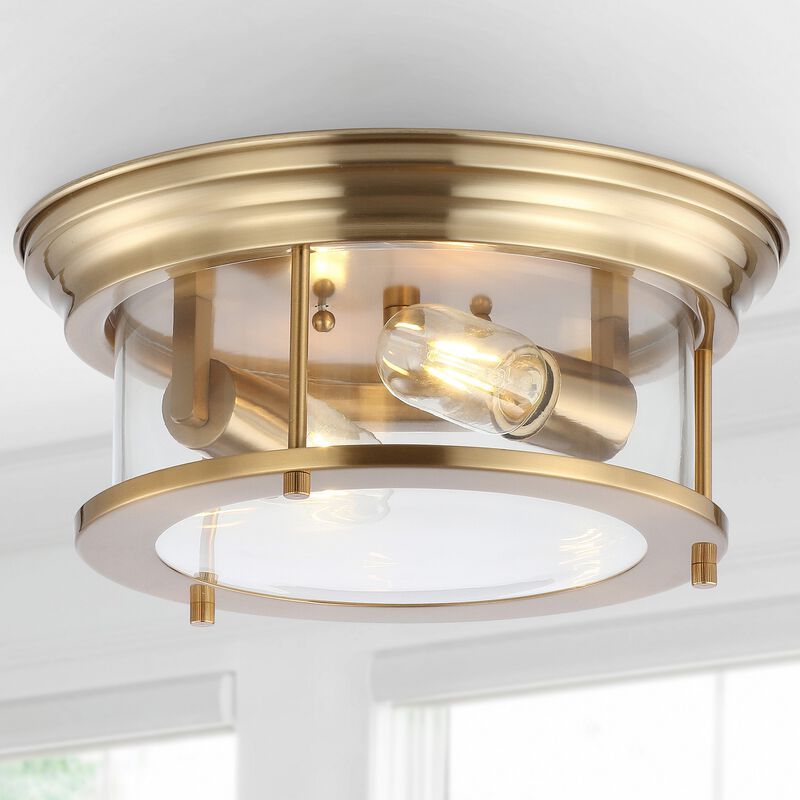 Lauren Metal/Glass LED Flush Mount