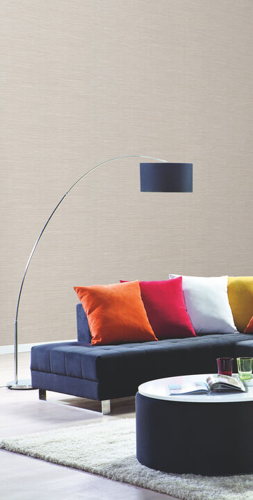 Ramie Weave Light Grey Wallpaper