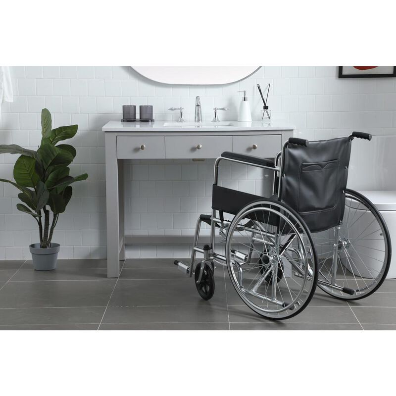 Elegant Kitchen and Bath 42 Inch ADA Compliant Bathroom Vanity In Grey