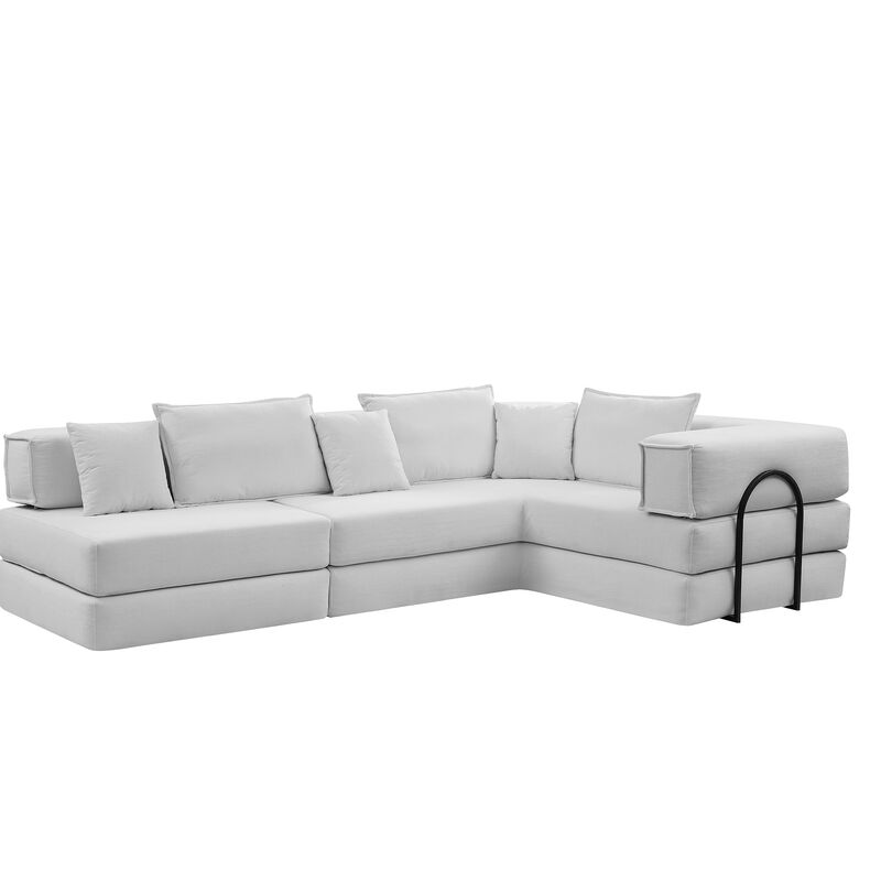 Merax Oversized Upholstered Sectional Sofa Couch Set