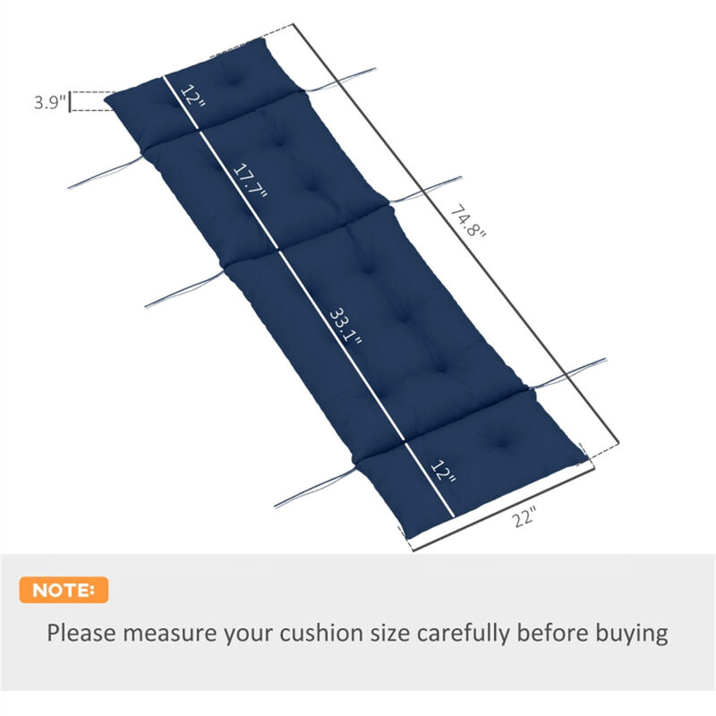 Soft lounge chair cushion for added comfort &ndash; perfect for indoor and outdoor use image number 2