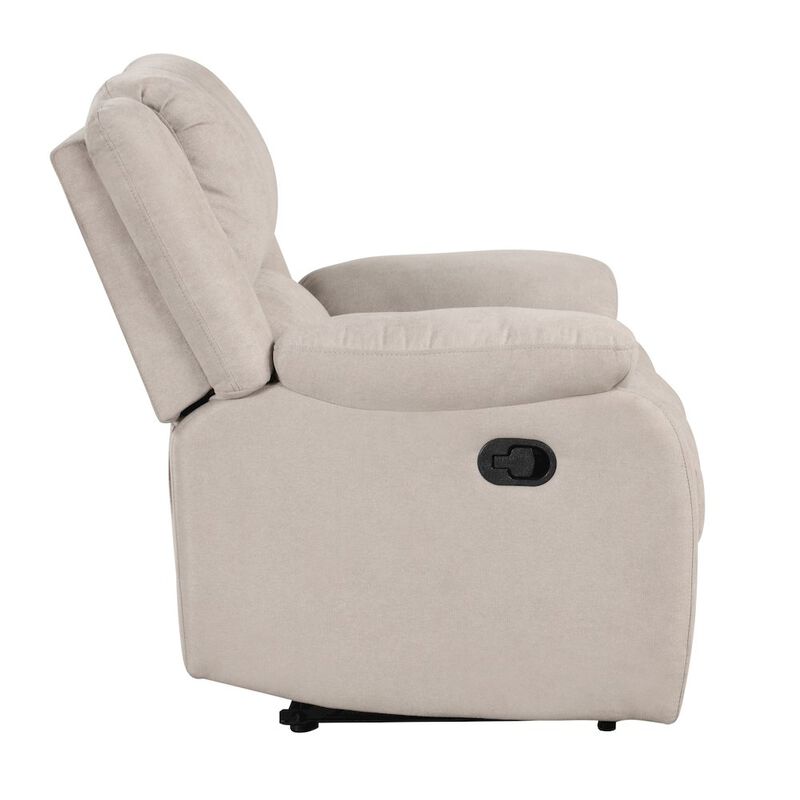 Lexicon Fairview Textured Manual Recliner in Oatmeal
