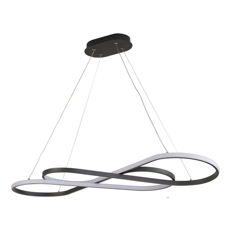 ELEMENT ACE Modern LED Pendant Light with Infinity Design, Adjustable Height Hanging Ceiling Fixture for Living Room Dining Room image number 0