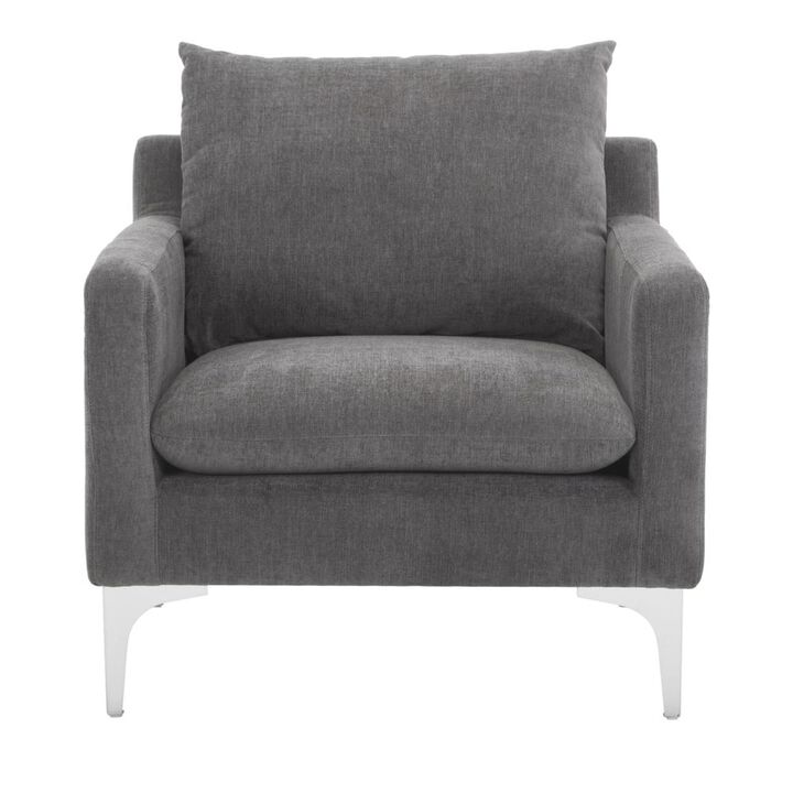 Moe's Home Collection PARIS ARMCHAIR ANTHRACITE