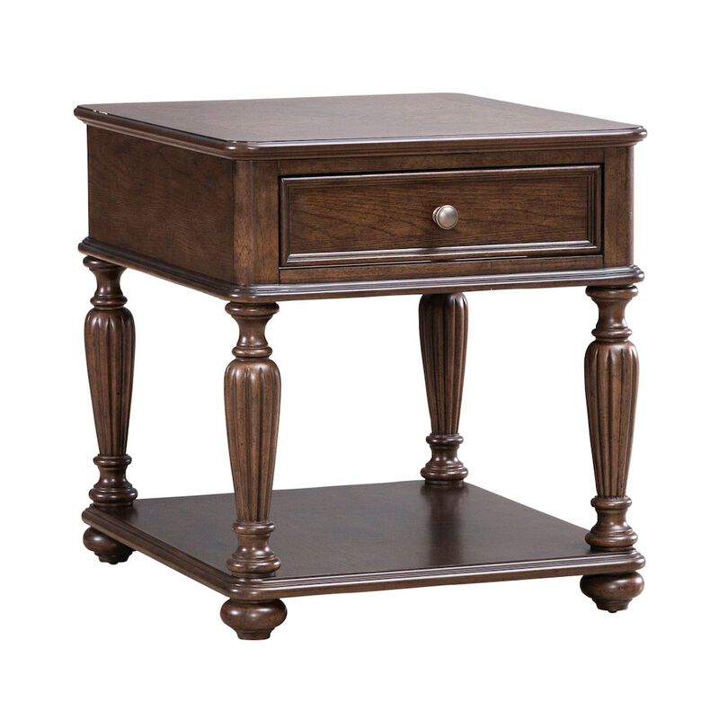 Liberty Furniture Allington Rectangular End Table for Living Room - Satin Sienna image number 7