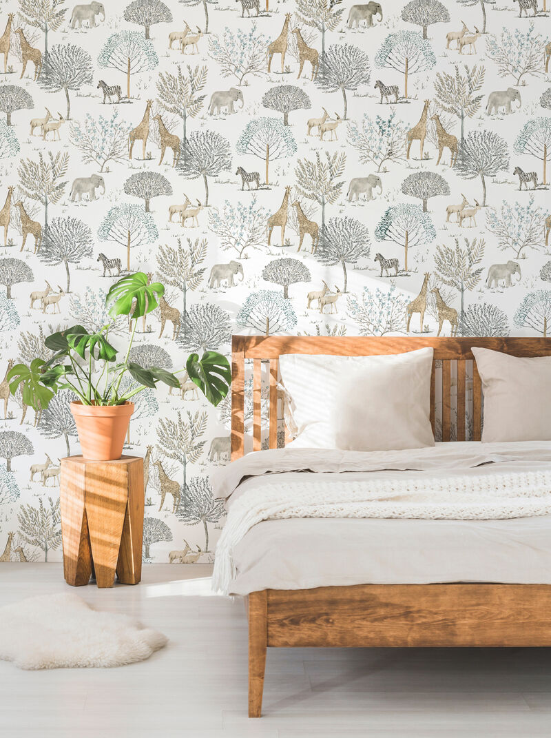 On the Savanna Neutral Wallpaper image number 2