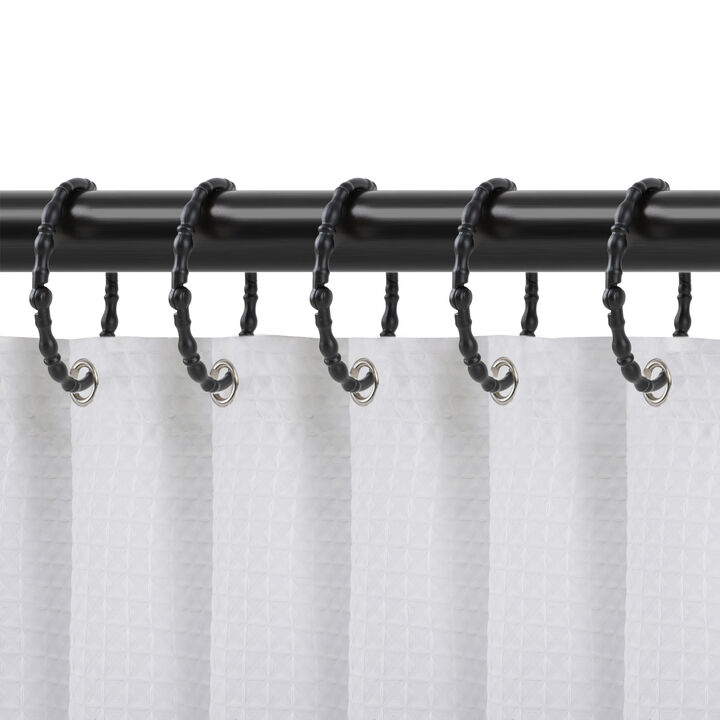 Utopia Alley Rust-Proof Zinc Shower Curtain Hooks with Closed Loop, Shower Hooks Hangers for Bathroom, Kitchen Utensils, Curtains, Clothing, Towels etc - Set of 12