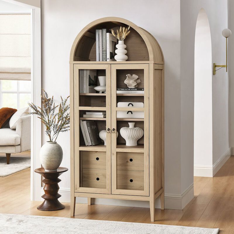 Modway Nolan Tall Arched Storage Display Cabinet