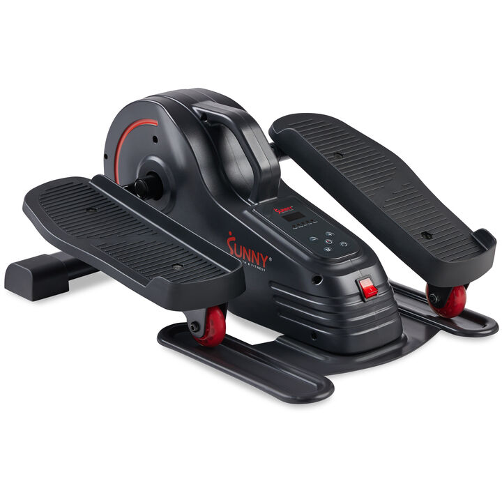 Sunny Health & Fitness SitFit Smart Electric Motorized Under Desk Smart Elliptical (Dark Grey)