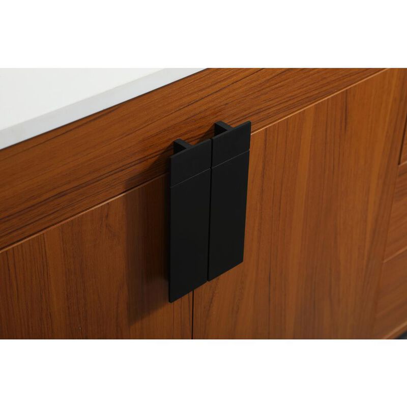 Elegant Kitchen and Bath 42 inch Single bathroom vanity in teak