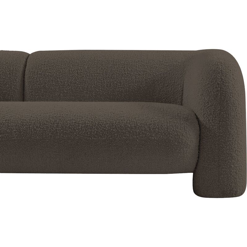 Meridian Furniture Emory Brown Boucle Fabric Loveseat
