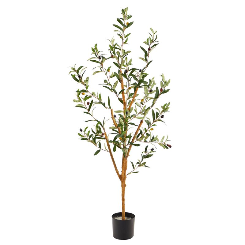 Nearly Natural 4-ft Olive Artificial Tree