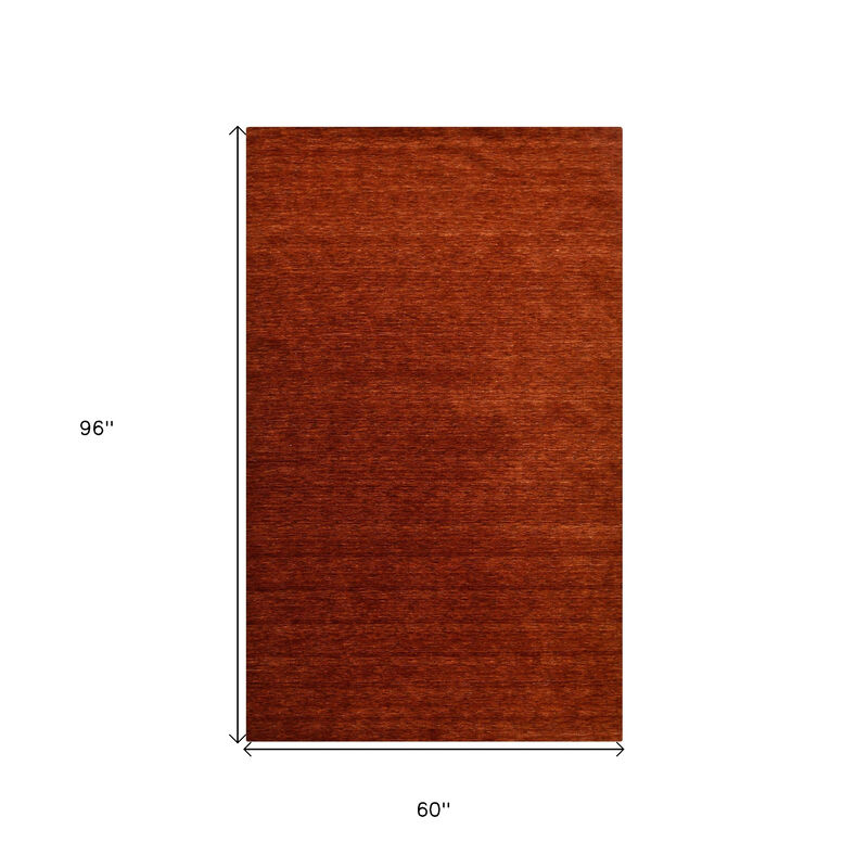 HomeRoots Wool Hand Woven Area Rug image number 5