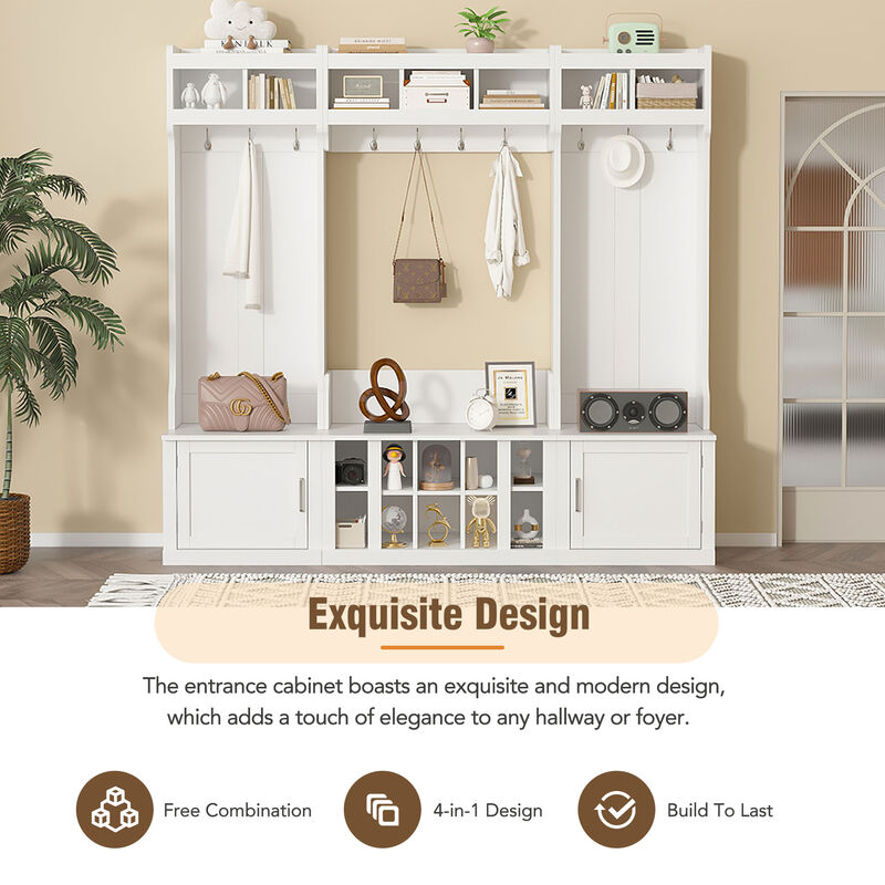 Merax Hall Tree with Storage and Bench