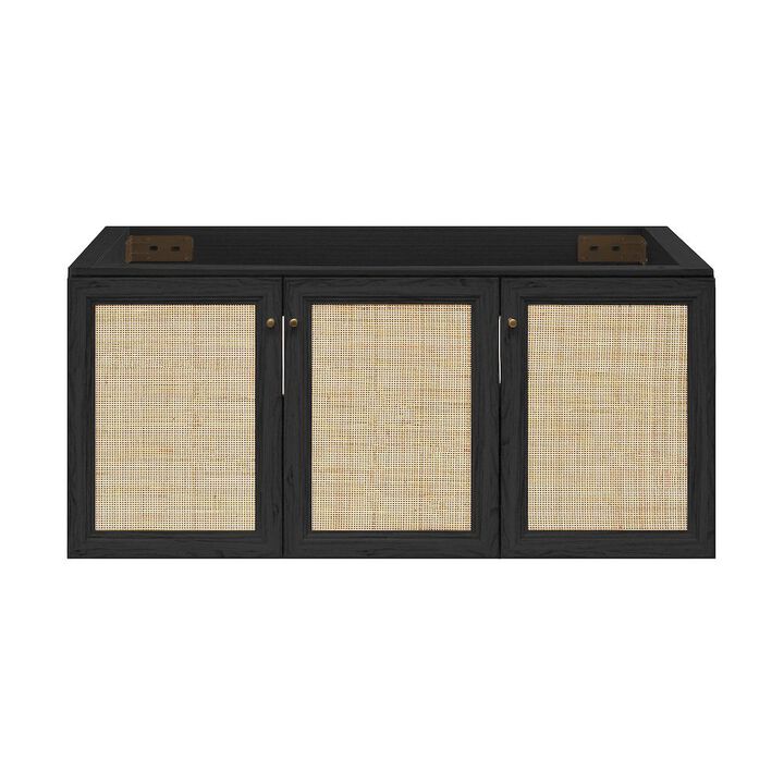 Classe 48" Wall-Mounted Bathroom Vanity Cabinet without Top in Black Oak