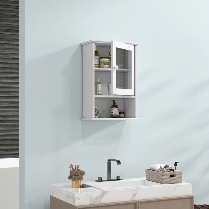 Bathroom Wall Mounted Adjustable Hanging Storage Medicine Cabinet