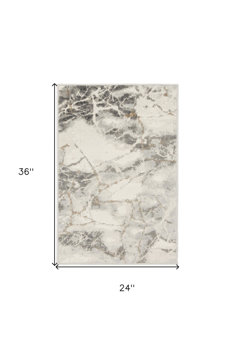 HomeRoots Abstract Non Skid Area Rug image number 2