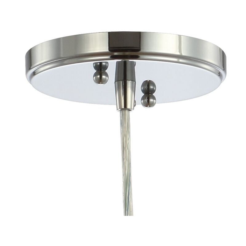 Cleo Adjustable Metal/Glass LED Pendant