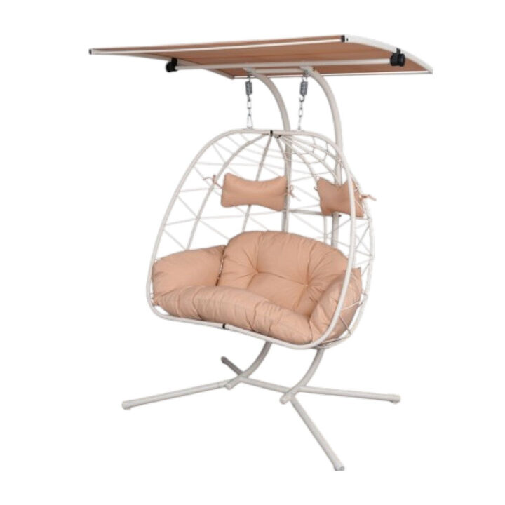 Hivvago Two-Person Relaxation Pod Chair with Cushion Set