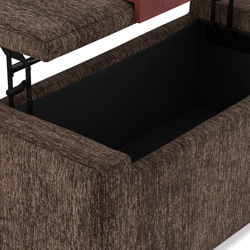 Bretton Lift Top Storage Ottoman image number 9
