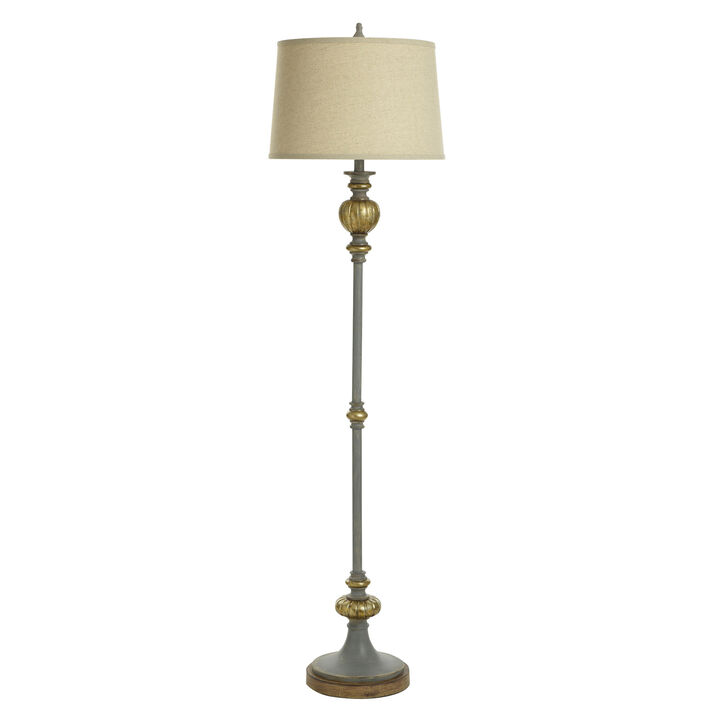 Aged Gold Floor Lamp