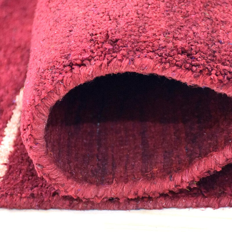 RUGSOTIC CARPETS HAND KNOTTED LOOM SILK ECO-FRIENDLY AREA RUGS  - Geometric Design, High Pile Thick Handmade Anti Skid Area Rugs for Living Room, Bed Room (LS1223) image number 4