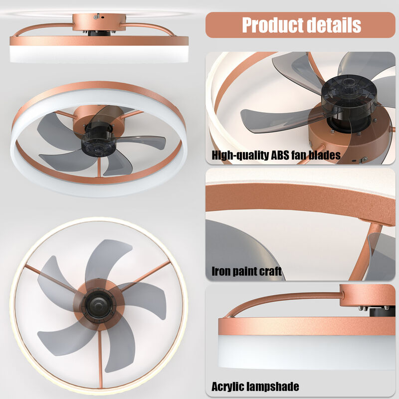 ELEMENT ACE Modern Ceiling Fan with Integrated Dimmable LED Lighting image number 8