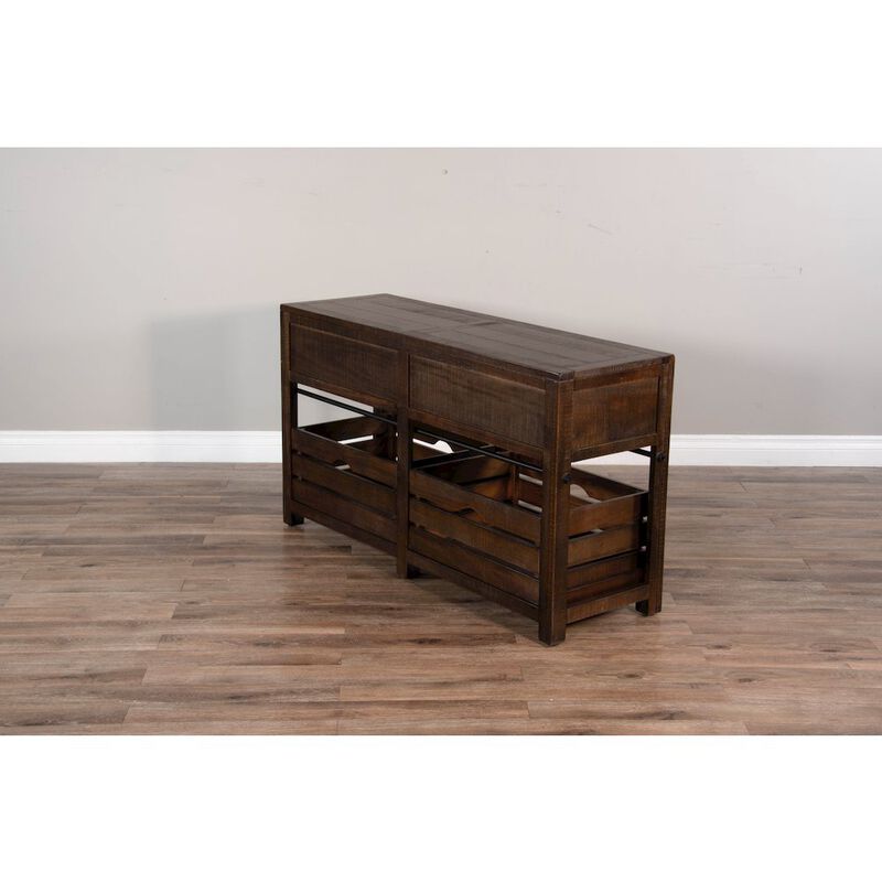 Sunny Designs Homestead Sofa Media Table image number 2